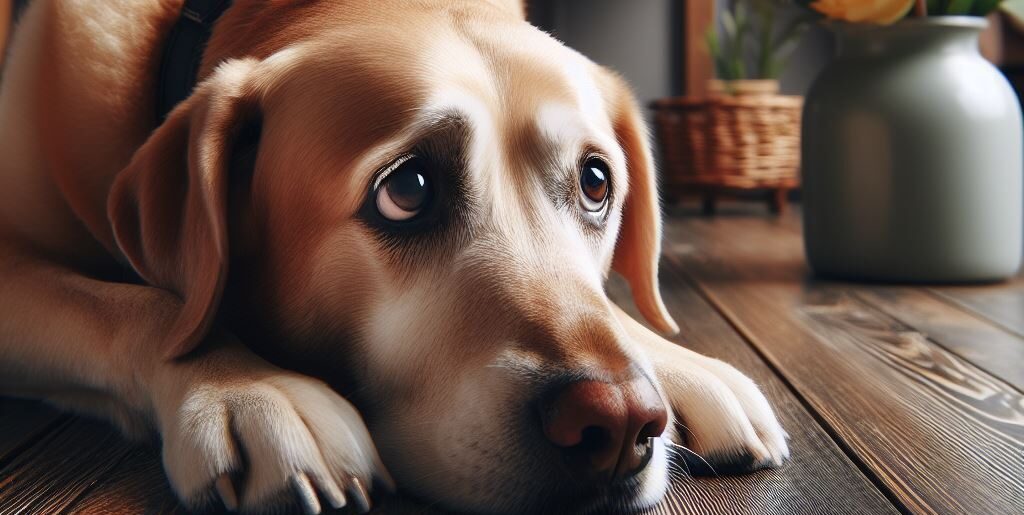 Old dog exhibiting signs of distress - Golden Years Paws