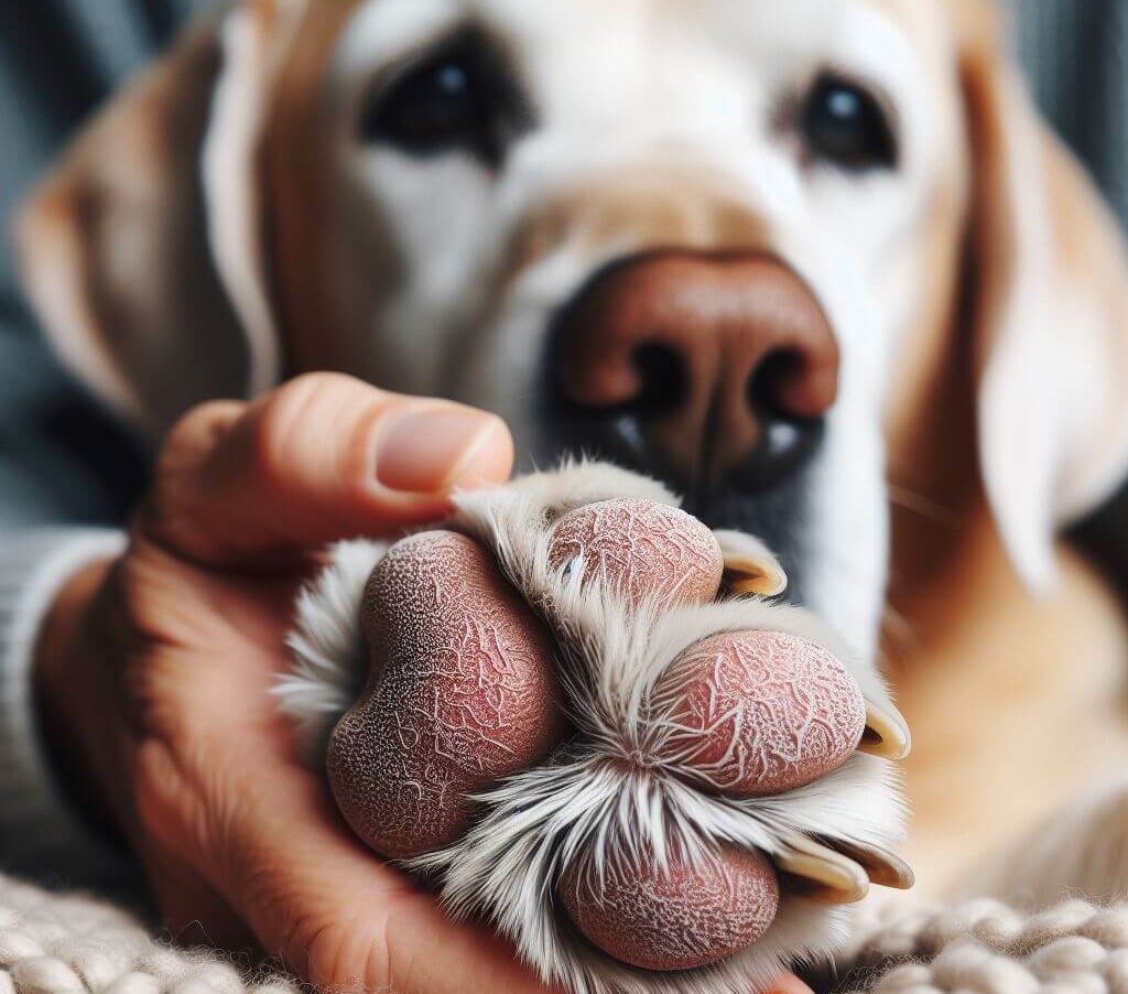 Senior Dog with Pododermatitis - Golden Years Paws